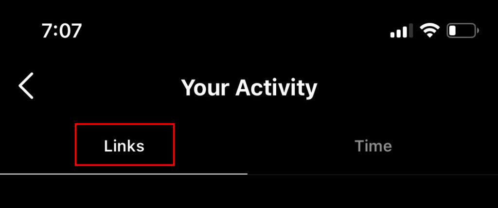 instagram delete links visited