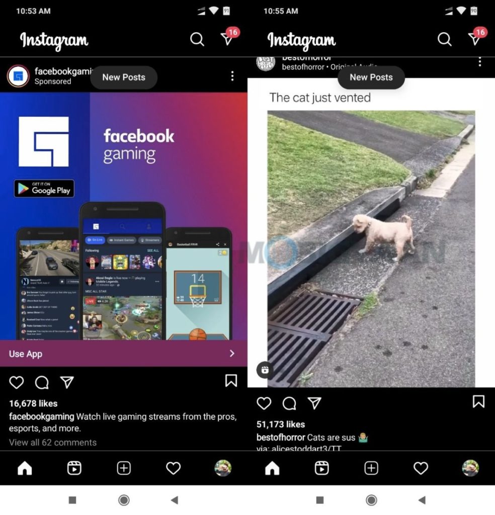 Instagram dark mode 2