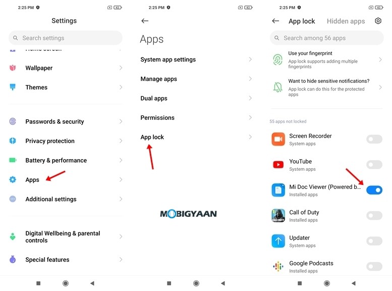 App Lock MIUI 12