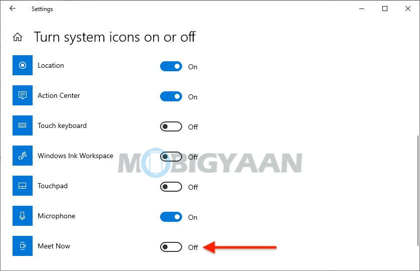 Disable MeetNow 3