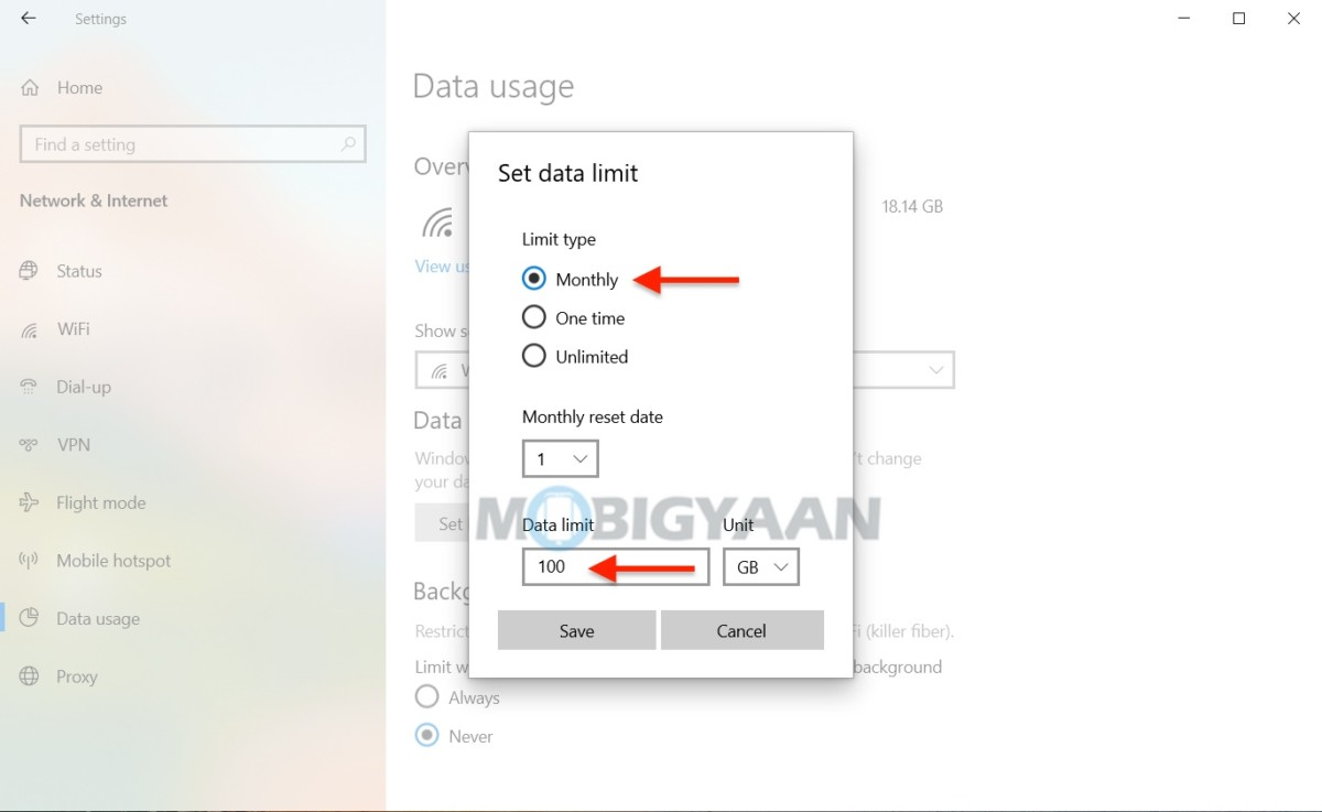 How to limit Wi-Fi data on Windows 10