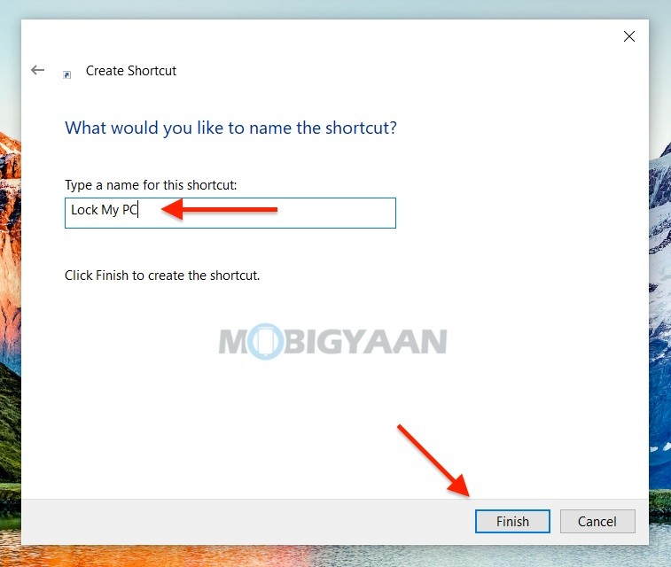 How to lock Windows 10 using a desktop shortcut 4 1