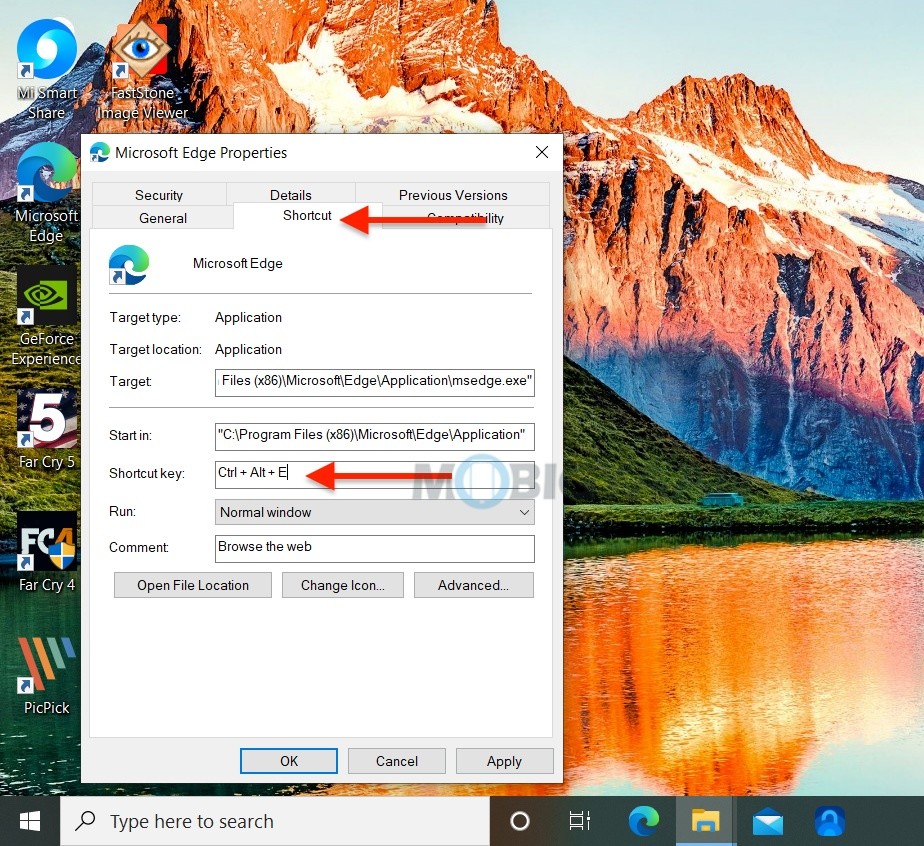 How to open Microsoft Edge with a keyboard shortcut Windows 10 2