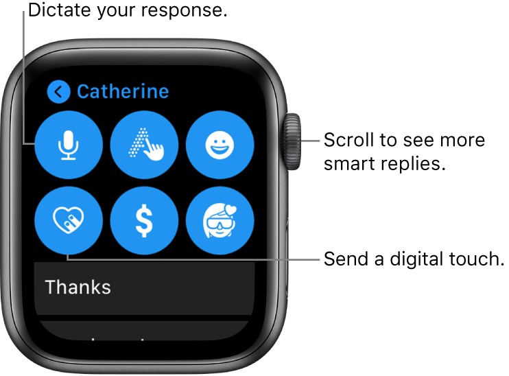 How to send or reply to Messages on Apple Watch 1