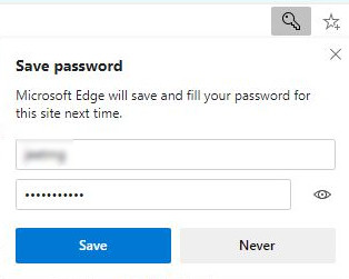 MS Edge Manage Passwords 6