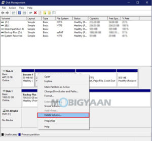 delete partition windows cmd