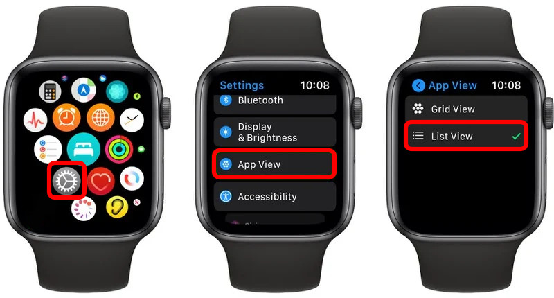 Apple Watch List View App Layout