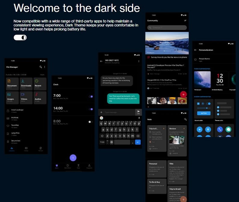 Dark Mode OxygenOS 11