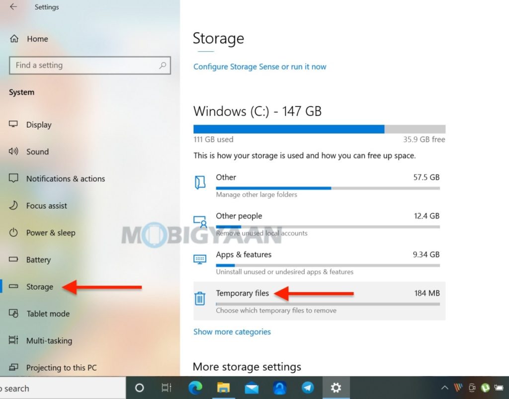 How to quickly remove Windows temporary files Windows 10