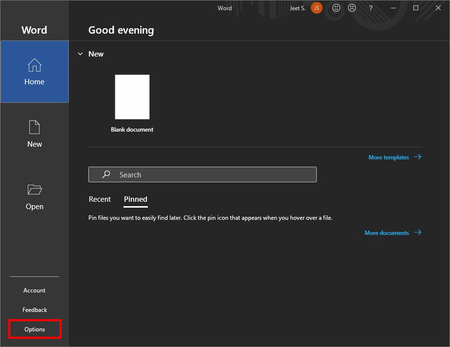 MS Office Ribbon Settings 1