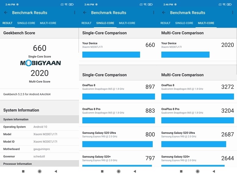 Mi10i Geekbench