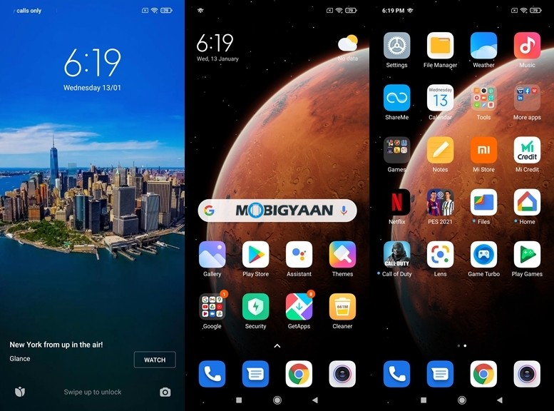 Xiaomi Mi 10i Review 17 Mi10i Lockscreen and Homescreen