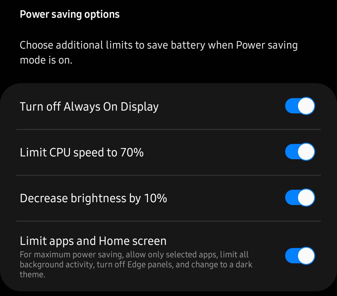 Samsung Ultra Power Saving 4