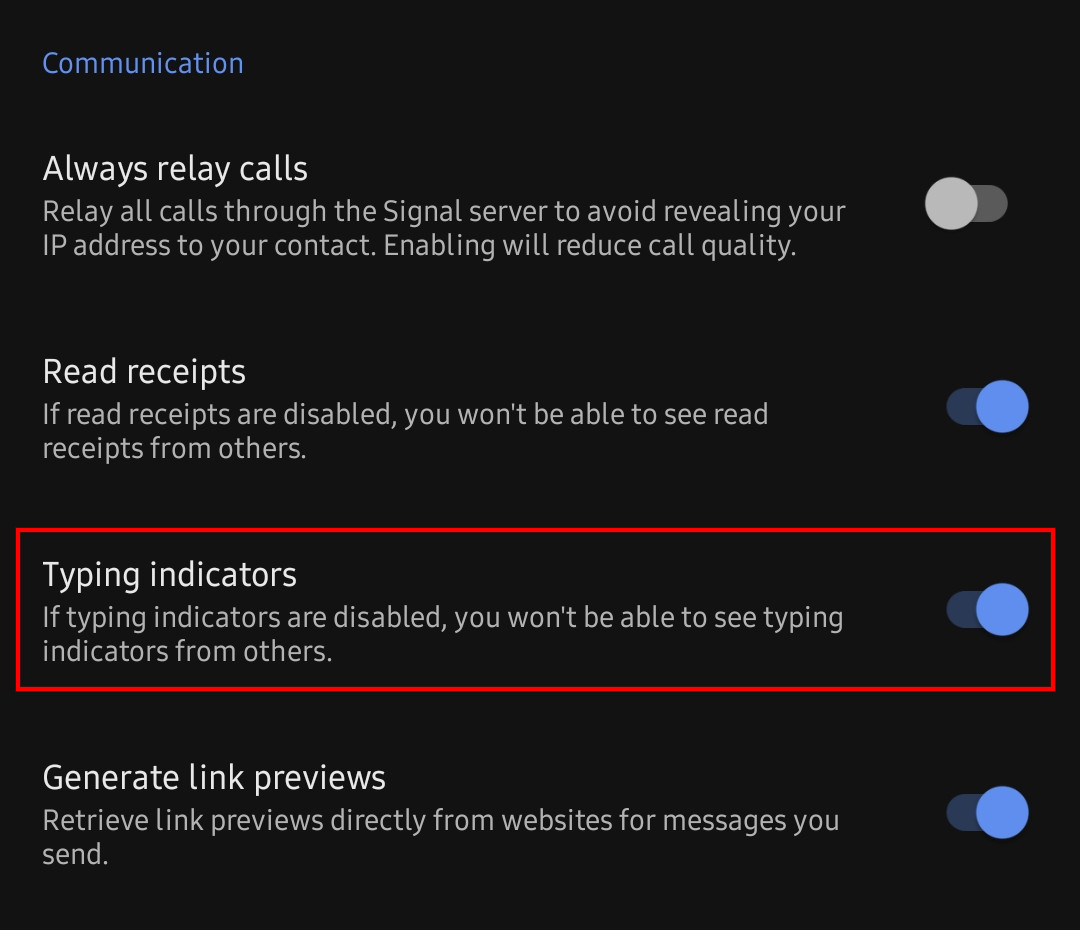 Signal Typing Indicator 2