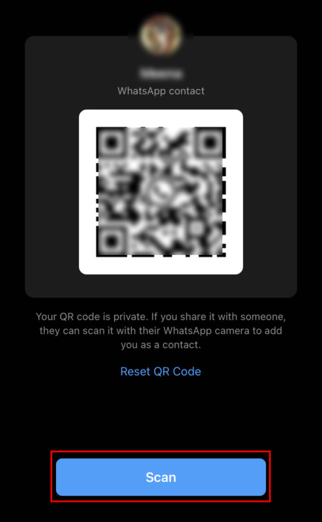 how to get qr code for whatsapp chat