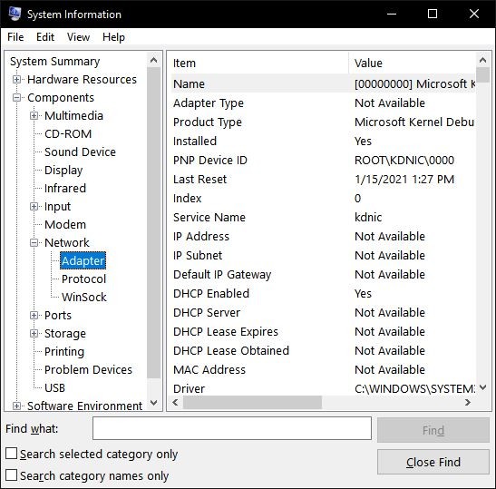 Win 10 Network Info 2