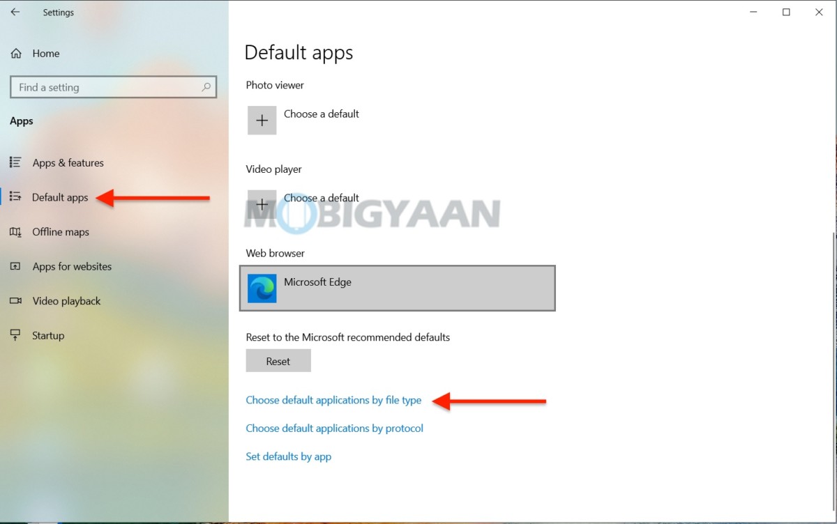 How to choose the default apps and programs in Windows 10 3 1