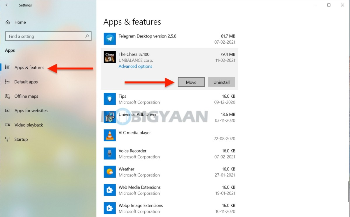 How to move installed apps to another drive in Windows 10 2