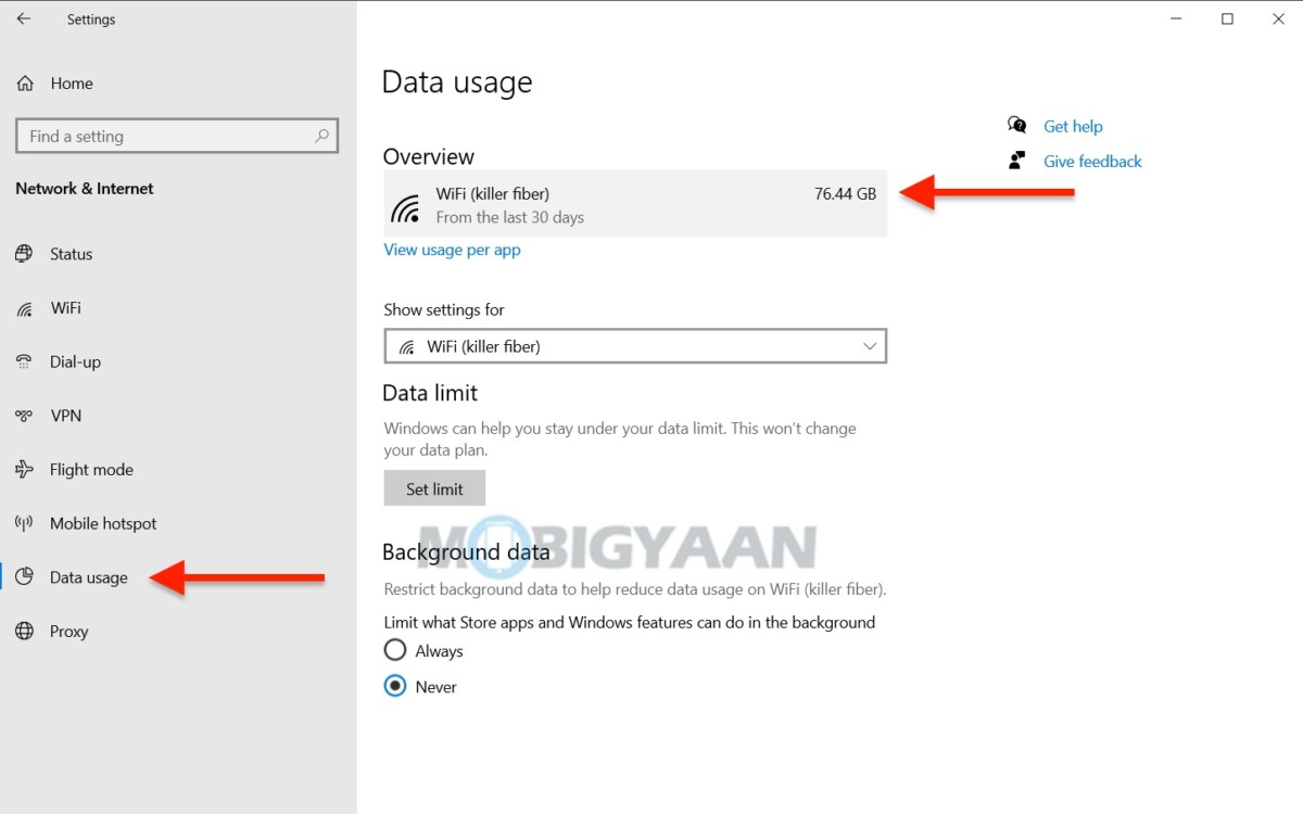 How to view network data usage on your Windows 10 PC 2