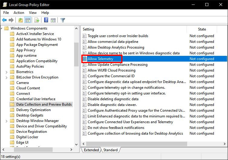 Windows 10 Diagnostic Data 2