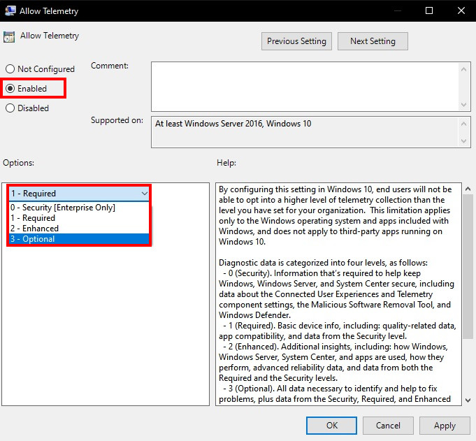 Windows 10 Diagnostic Data 3