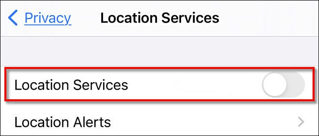 Disable Location Tracking iPhone