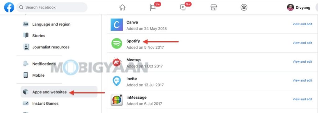 remove apps and games added to Facebook