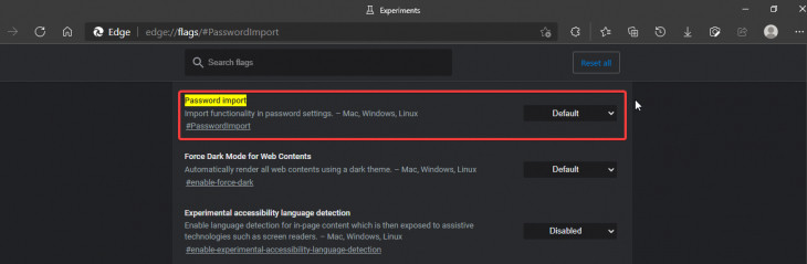 MS Edge Passowrd Import 1