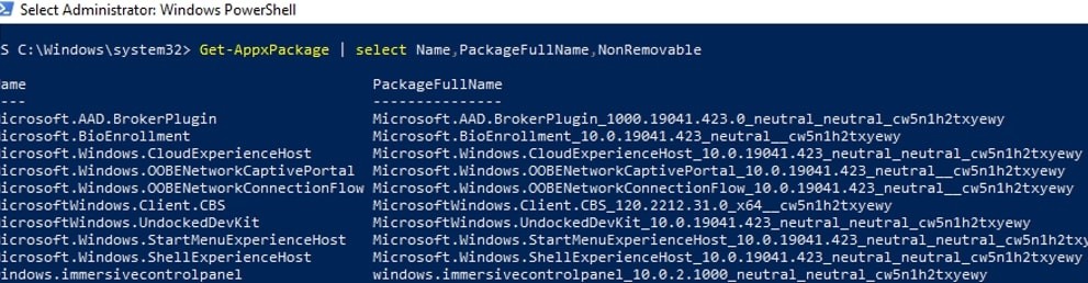 PowerShell App List