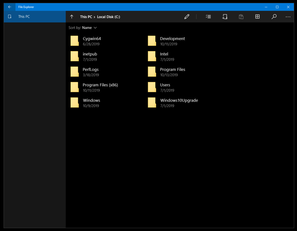 Windows 10 New File Explorer