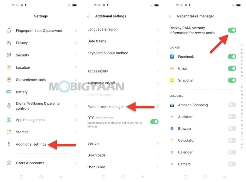 OPPO Reno5 Pro 5G Check RAM