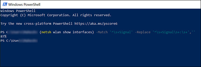 How to Measure & See WiFi Signal Strength in Numbers on Windows using PowerShell