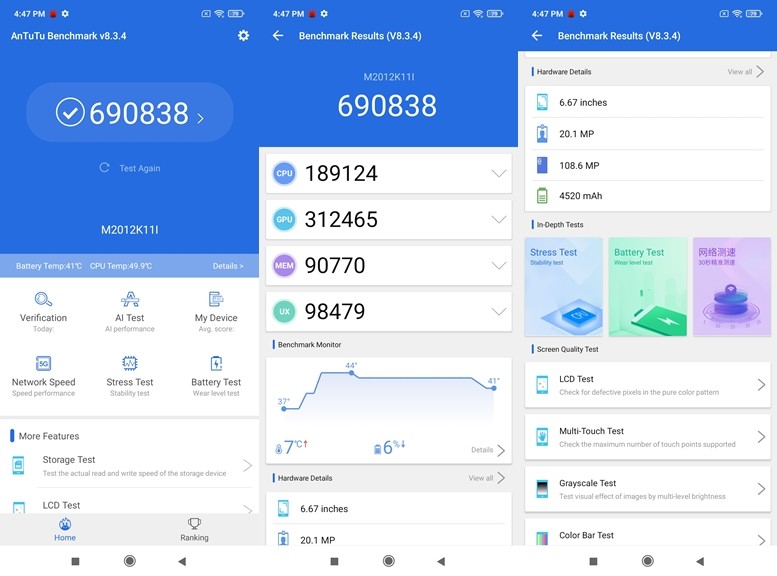 Mi 11X Pro Review 21 AnTuTu Benchmark Mi11x Pro