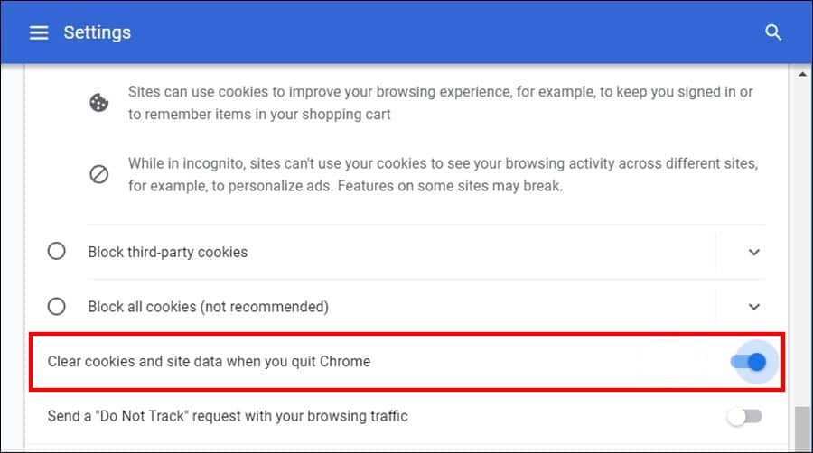 Clear-Cookies-Chrome-Exit