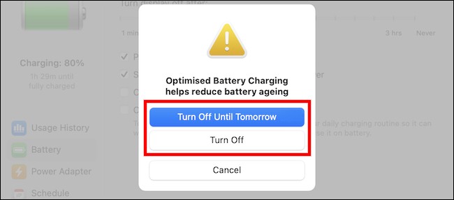 Disable Optimized Battery 3