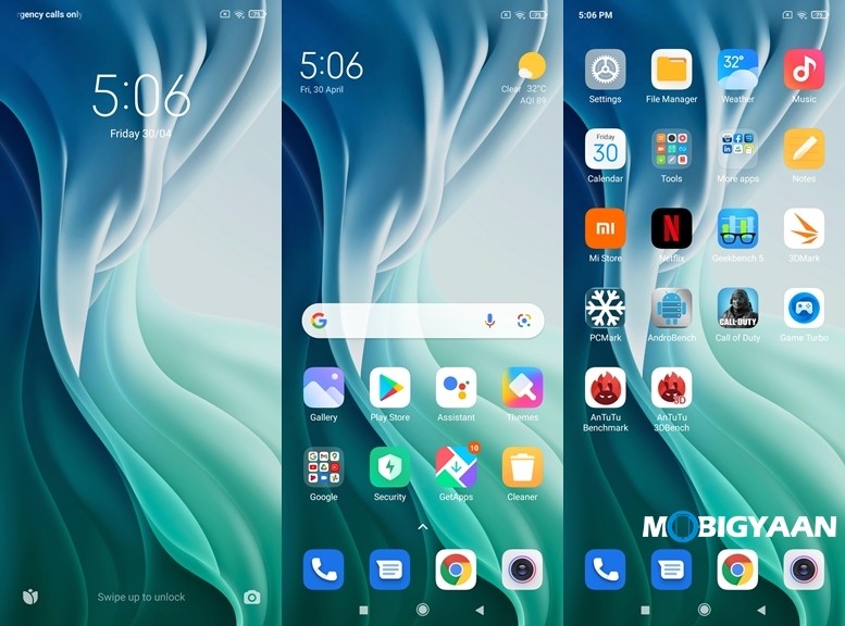 Home Screen and Lock Screen Mi 11x Pro