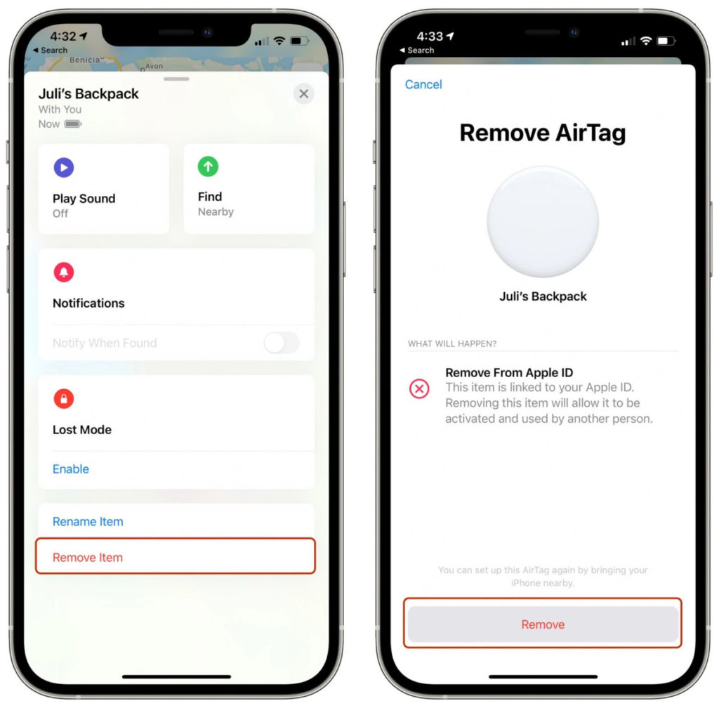 How to quickly factory reset Apple AirTag using iPhone