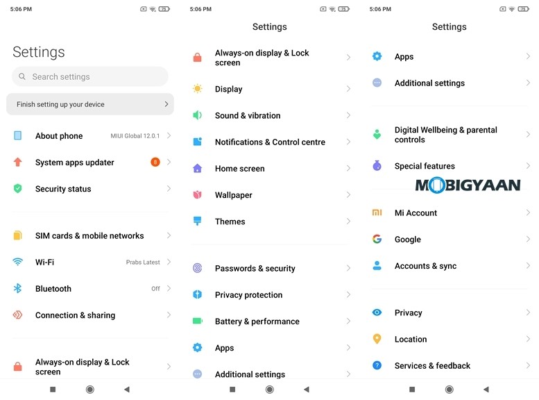 Mi 11X Pro Review 17 Settings App Mi11x Pro