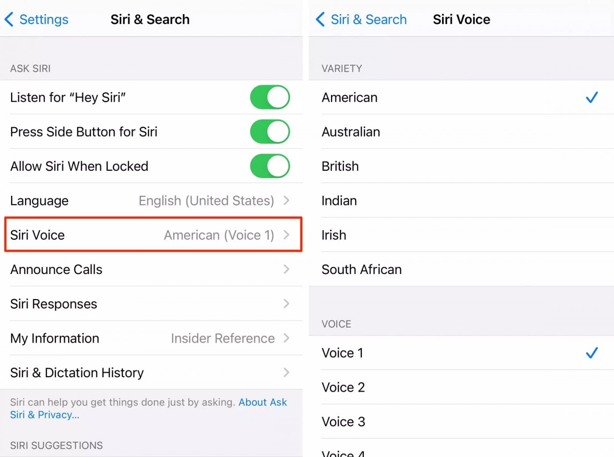 Change Siri Voice on iPhone