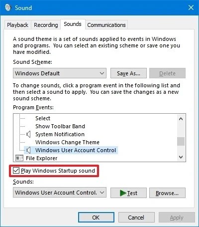 Enable Legacy Sound in Windows 10