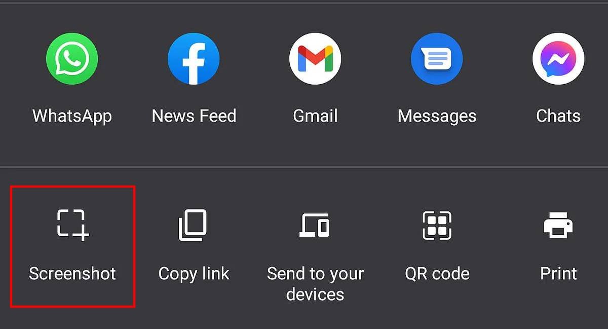 Chrome Android Screenshot Tool