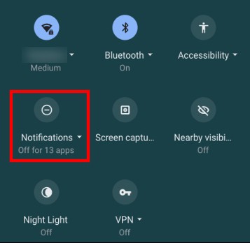 Do Not Disturb Mode in Chromebook
