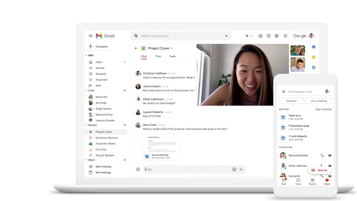 Google Chat in Gmail