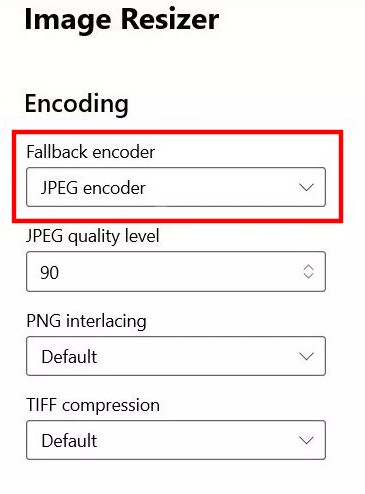 Image Encoding using PowerToys