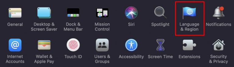 How to change language for an application in macOS