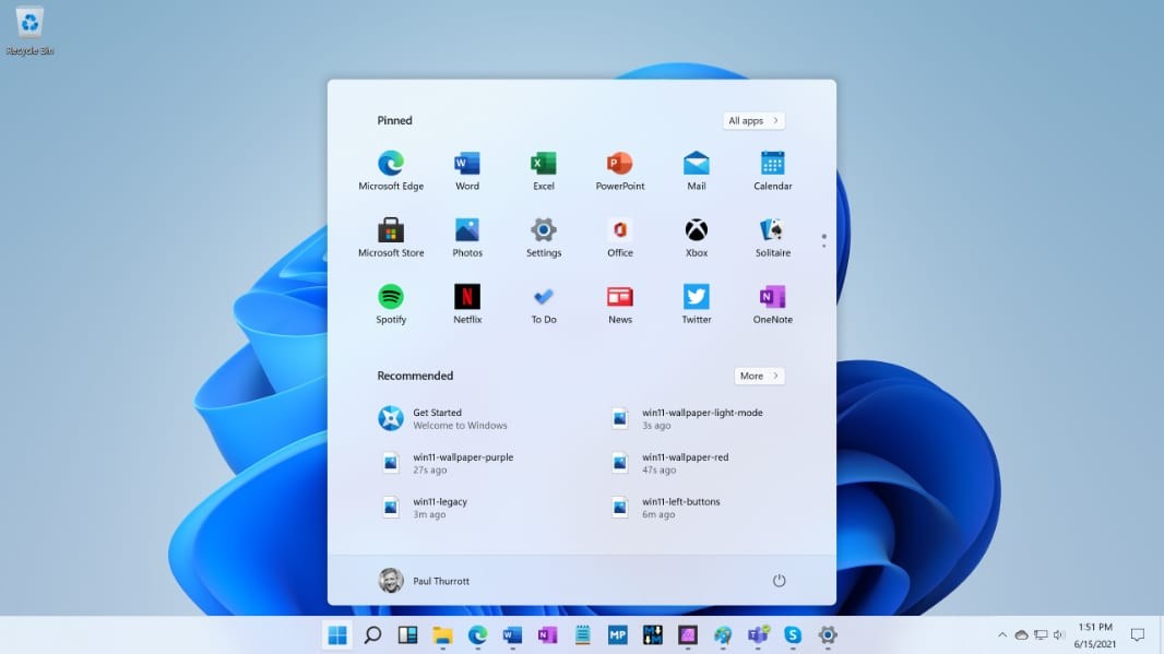 Windows 11 Start Menu