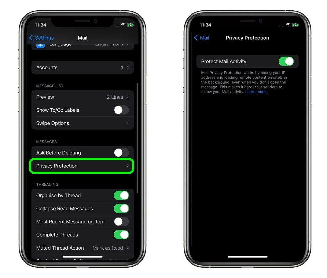 How to enable Mail Privacy Protection on Apple iPhone running iOS 15 2 Enable Mail Privacy Protection iPhone