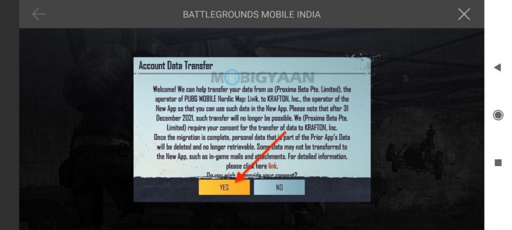 How to transfer PUBG Mobile data to BGMI Battlegrounds Mobile India 4