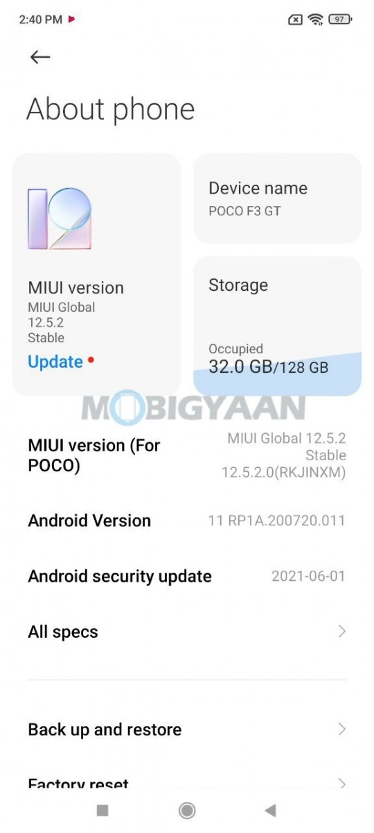 POCO F3 GT Review MIUI 12 Software UI 21