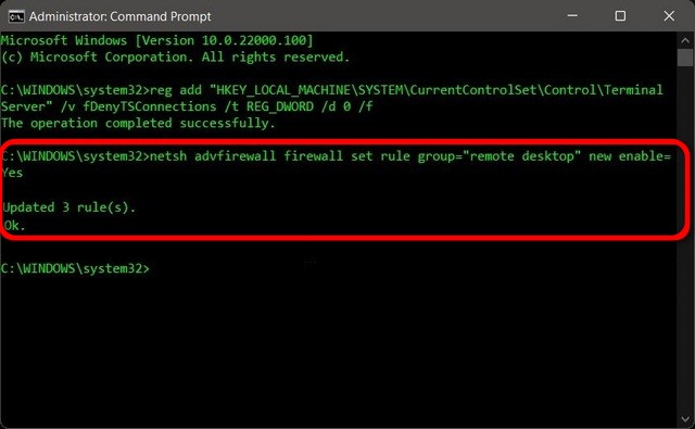 Windows 11 Remote Desktop Command Prompt